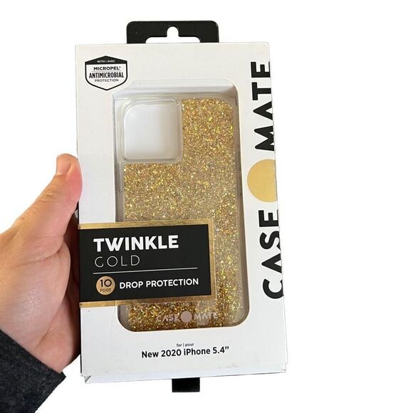 Case mate gold glitter drop protection 2020 iPhone 5.4 inch - Picture 1 of 2